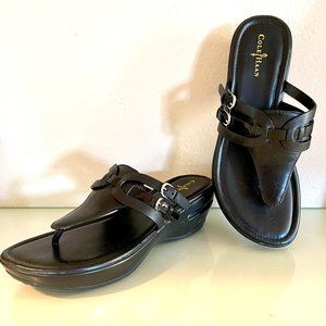 Cole Haan Air Ladies Black MELISSA Sandals D37723 Sz US 8.5 EUC!